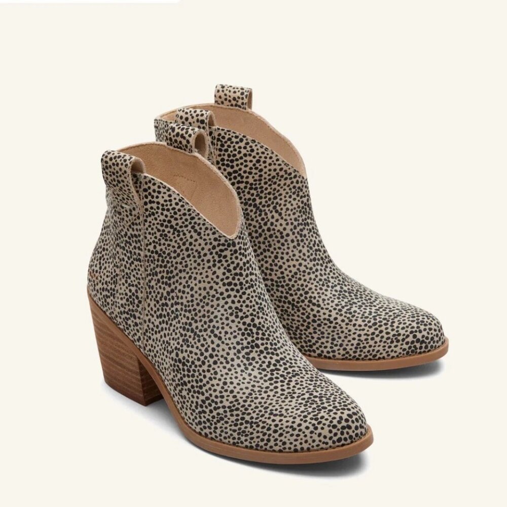 TOMS Constance Boots – Mini Cheetah Suede – Size 7.5 – OrthoLite – NWT - Picture 4 of 14